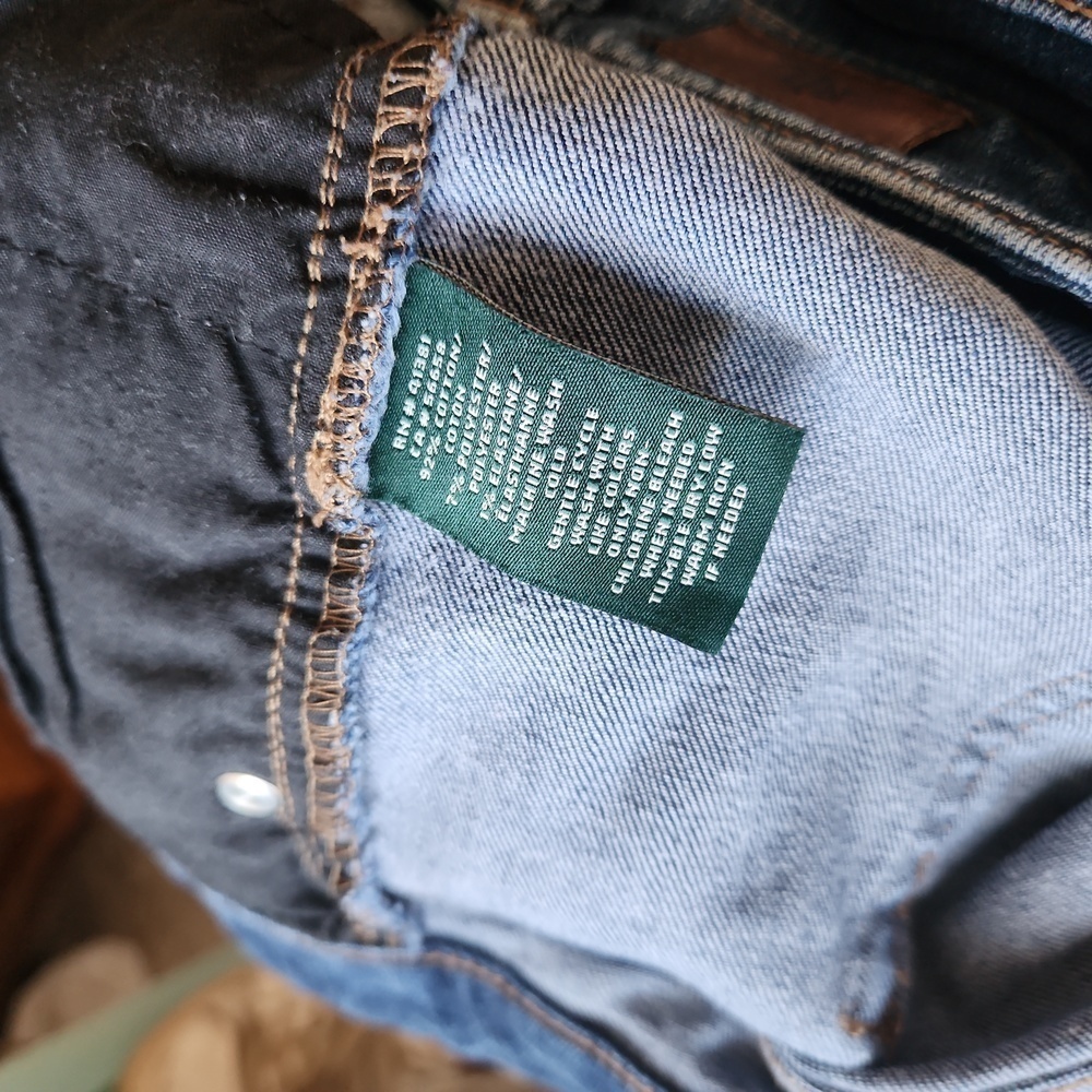 Lauren Ralph  blue jeans size 16 - Picture 6 of 6